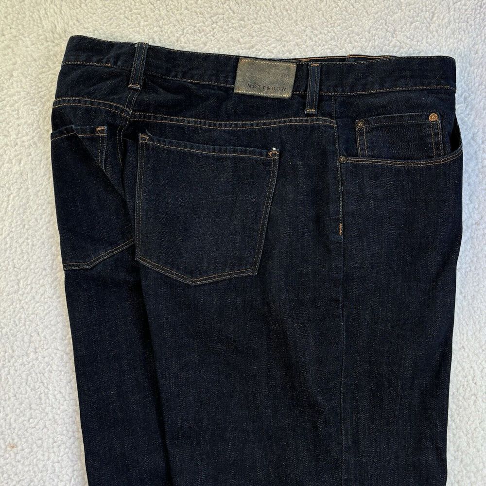 Mott and Bow  jeans mens 40x32 blue denim straight Dark wash‎ casual preppy